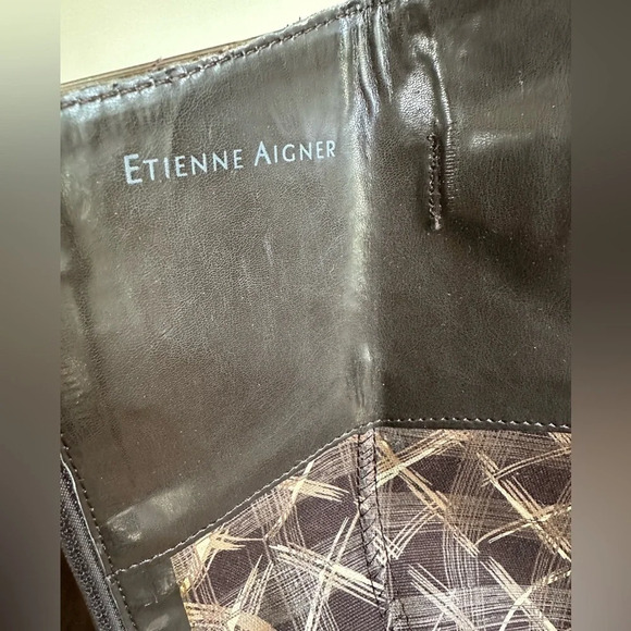 NWOB Women’s ETIENNE AIGNER 8 LEATHER Tall Riding Boots - Picture 9 of 12